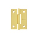 Bisagra rectangular 2 x 1-1/2', acero latonado, HERMEX BR-201