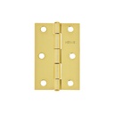 Bisagra rectangular 3 x 2', acero latonado, HERMEX BR-301