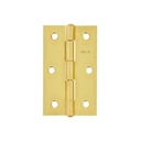 Bisagra rectangular 3-1/2' acero latonado, HERMEX BR-351