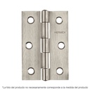 Bisagra rectangular 3-1/2 x 2-1/8', acero inoxidable, HERMEX BR-354