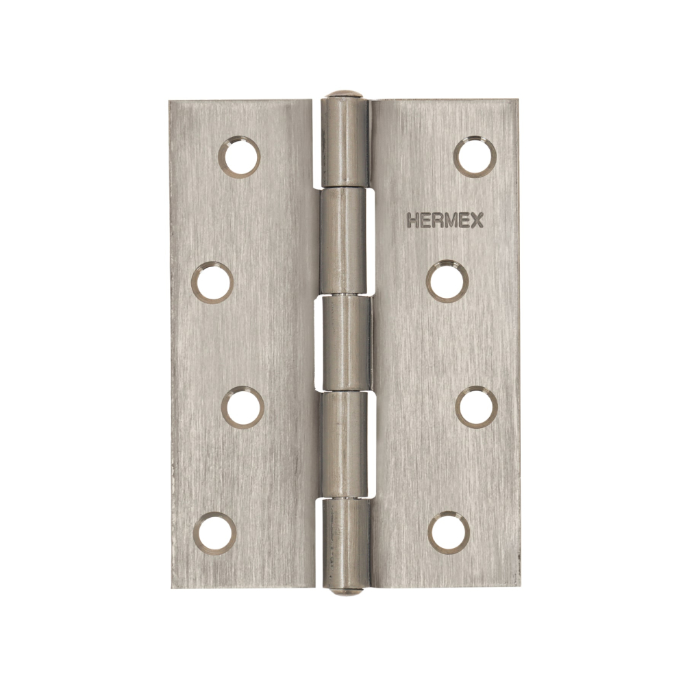 Bisagra rectangular 4 x 2-3/4', acero inoxidable, HERMEX BR-404