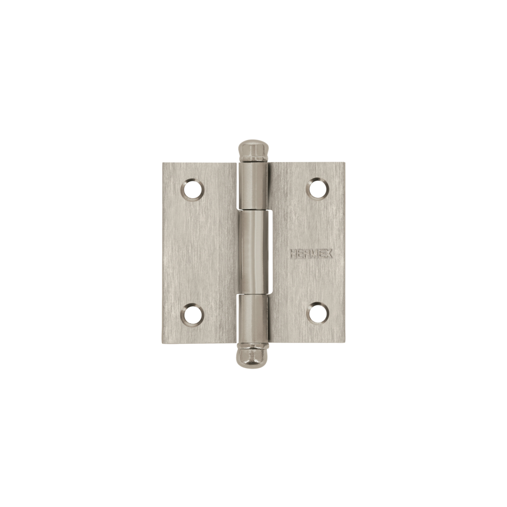 Bisagra cuadrada 2', acero inox, cabeza redonda, HERMEX BC-204R