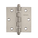Bisagra cuadrada 3' acero inox, cabeza redonda, HERMEX BC-304R