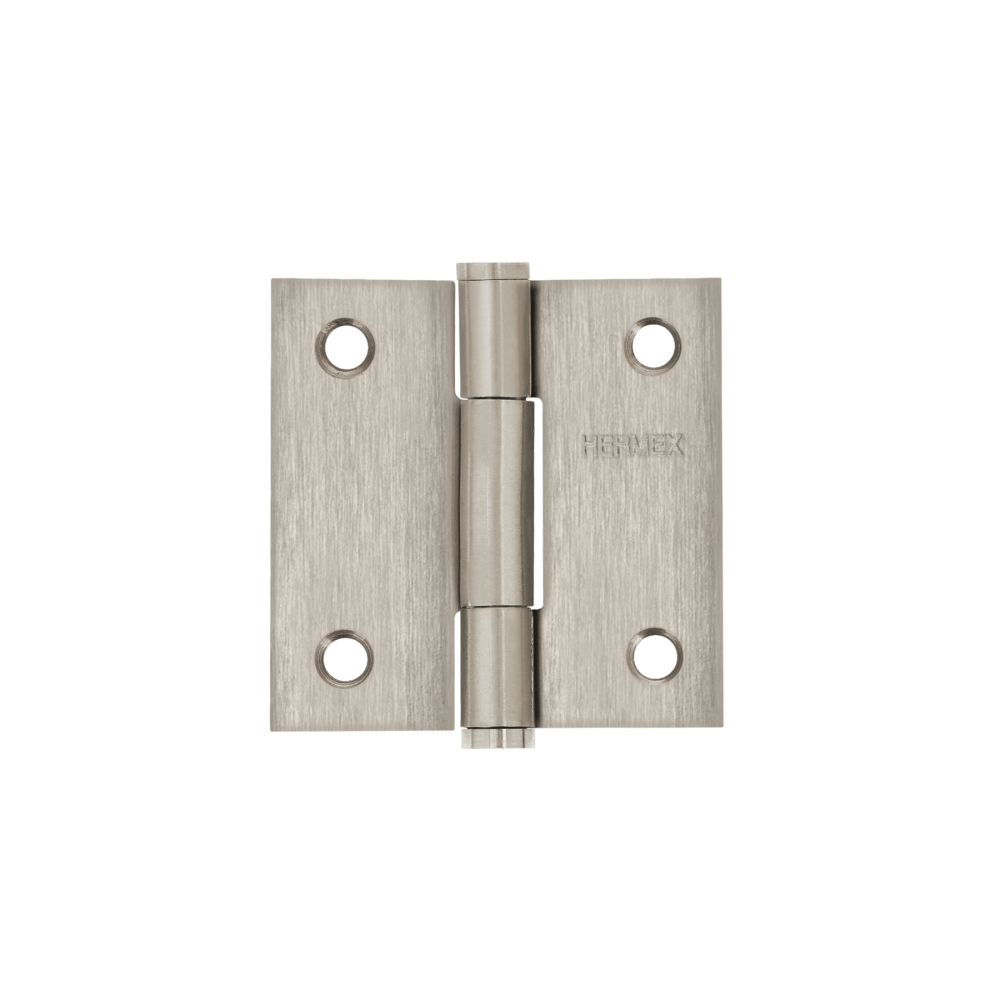 Bisagra cuadrada 2' acero inox, cabeza plana, HERMEX BC-204P