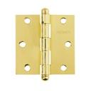 Bisagra cuadrada 3', latonado, cabeza redonda, HERMEX BC-301R