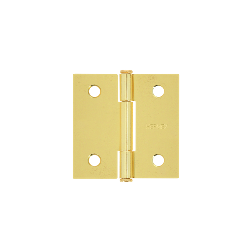Bisagra cuadrada 2', latonado, cabeza plana, HERMEX BC-201P