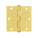 Bisagra cuadrada 3-1/2', latonado, cabeza plana, HERMEX BC-351P