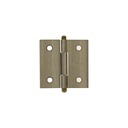 Bisagra cuadrada 2', latón antiguo, cabeza redonda, HERMEX BC-202R