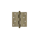 Bisagra cuadrada 4', latón antiguo, cabeza redonda, HERMEX BC-402R