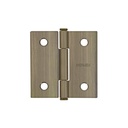 Bisagra cuadrada 2', latón antiguo, cabeza plana, HERMEX BC-202P