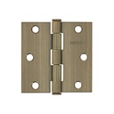 Bisagra cuadrada 3', latón antiguo, cabeza plana, HERMEX BC-302P
