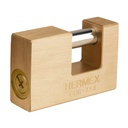 Candado antipalanca, 75mm, cuerpo de latón, llave tetra COR-75X