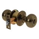 Cerradura tipo oval para recámara, latón antiguo, HERMEX CEPO-22R