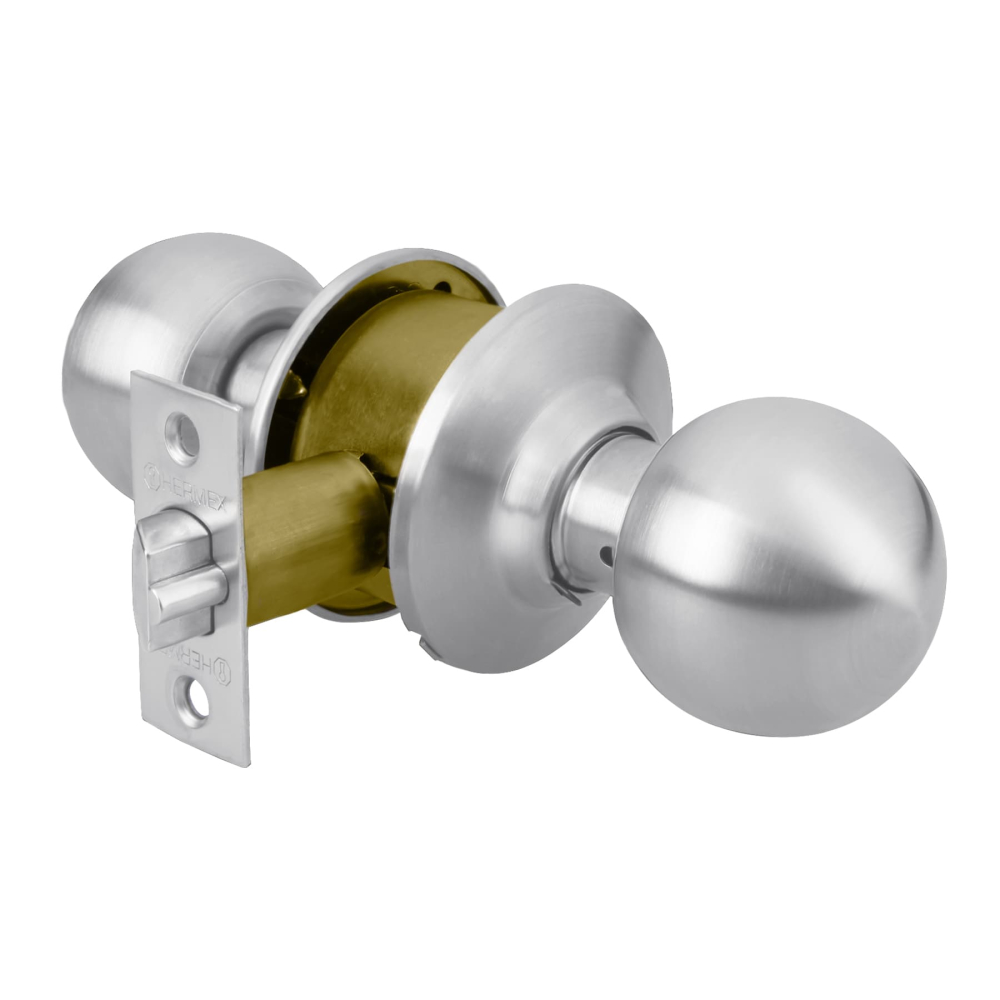 Cerradura tipo esfera para entrada, cromo mate, HERMEX CEPO-31E