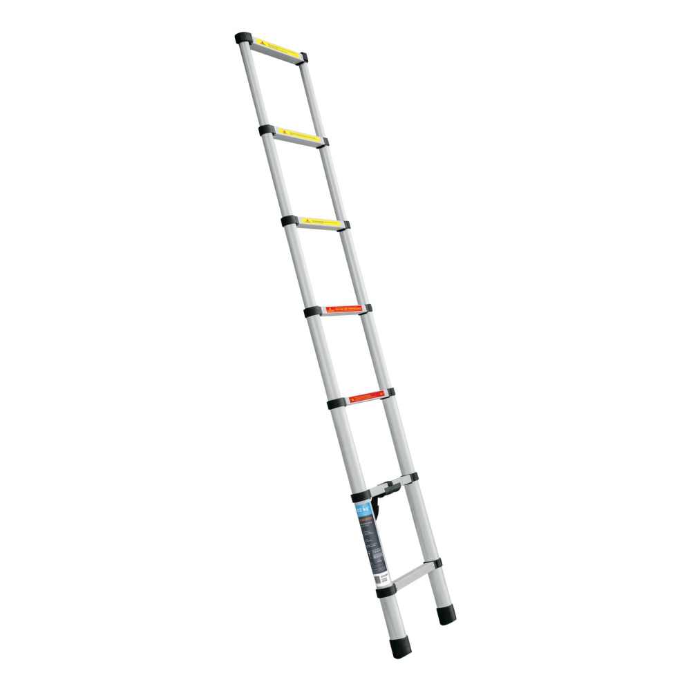 Escalera telescópica, 7 peldaños, capacidad 100 kg, TRUPER ESTE-207