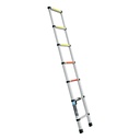 Escalera telescópica, 7 peldaños, capacidad 100 kg, TRUPER ESTE-207