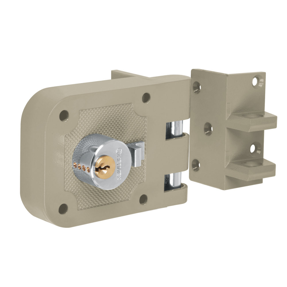 Cerradura sobreponer puerta corrediza, derecha instala-fácil CS-95D