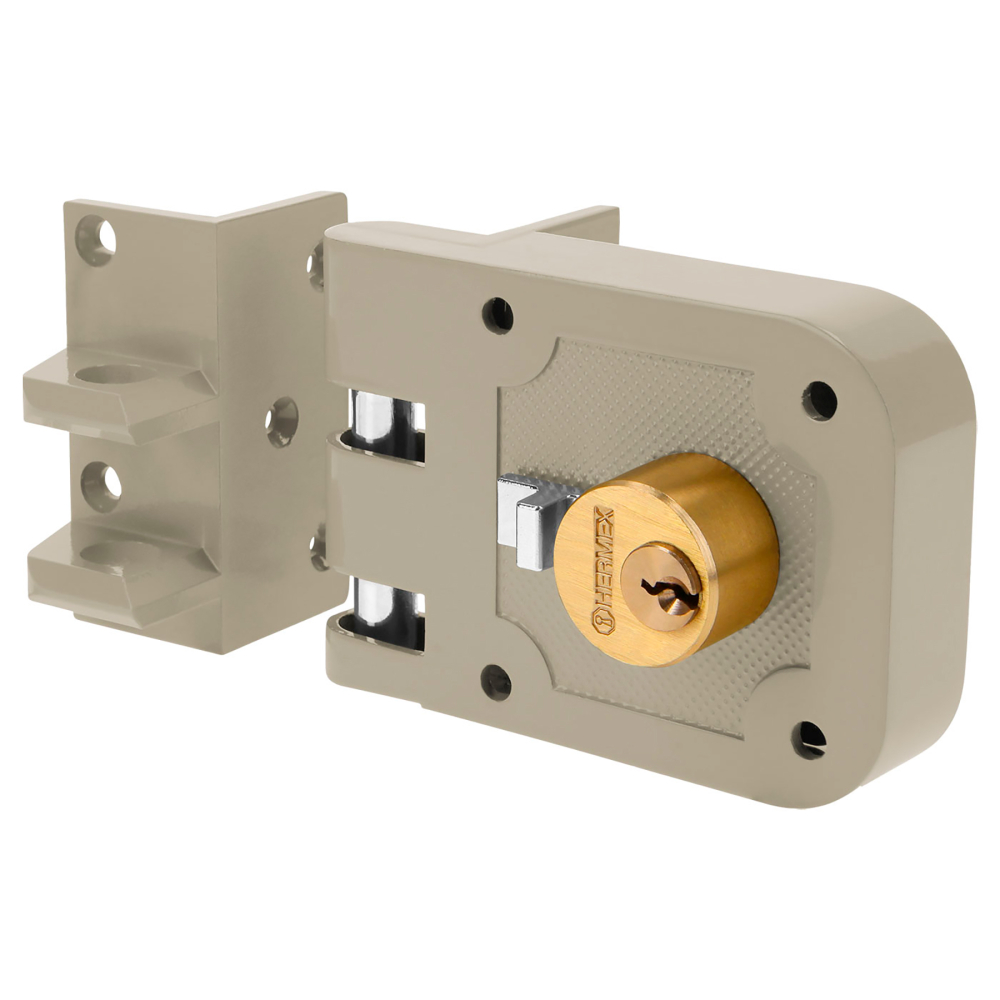 Cerradura sobreponer, puerta corrediza, izquierda, clásica CS-65I
