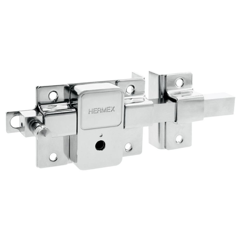 Cerradura de barra fija, llave tetra, derecha, HERMEX CB-50D