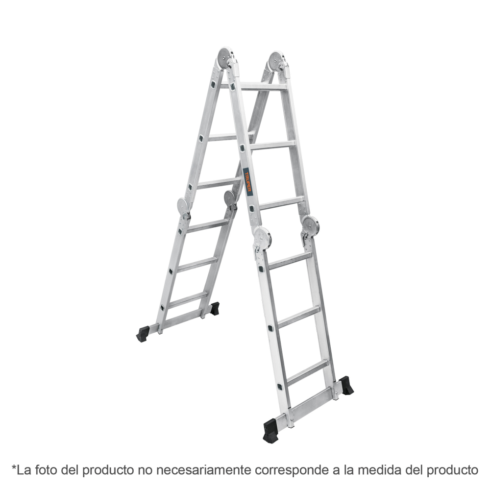 Escalera multiposición 8 peldaños, Tipo I, TRUPER ESMU-108