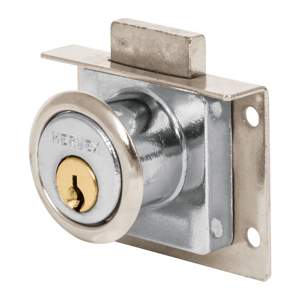 Cerradura para mueble, modelo 24, cromo, HERMEX CM-24C