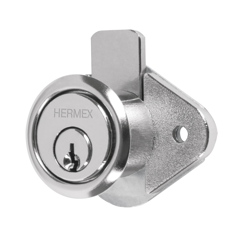 Cerradura para mueble, modelo 21, cromo, HERMEX CM-21C