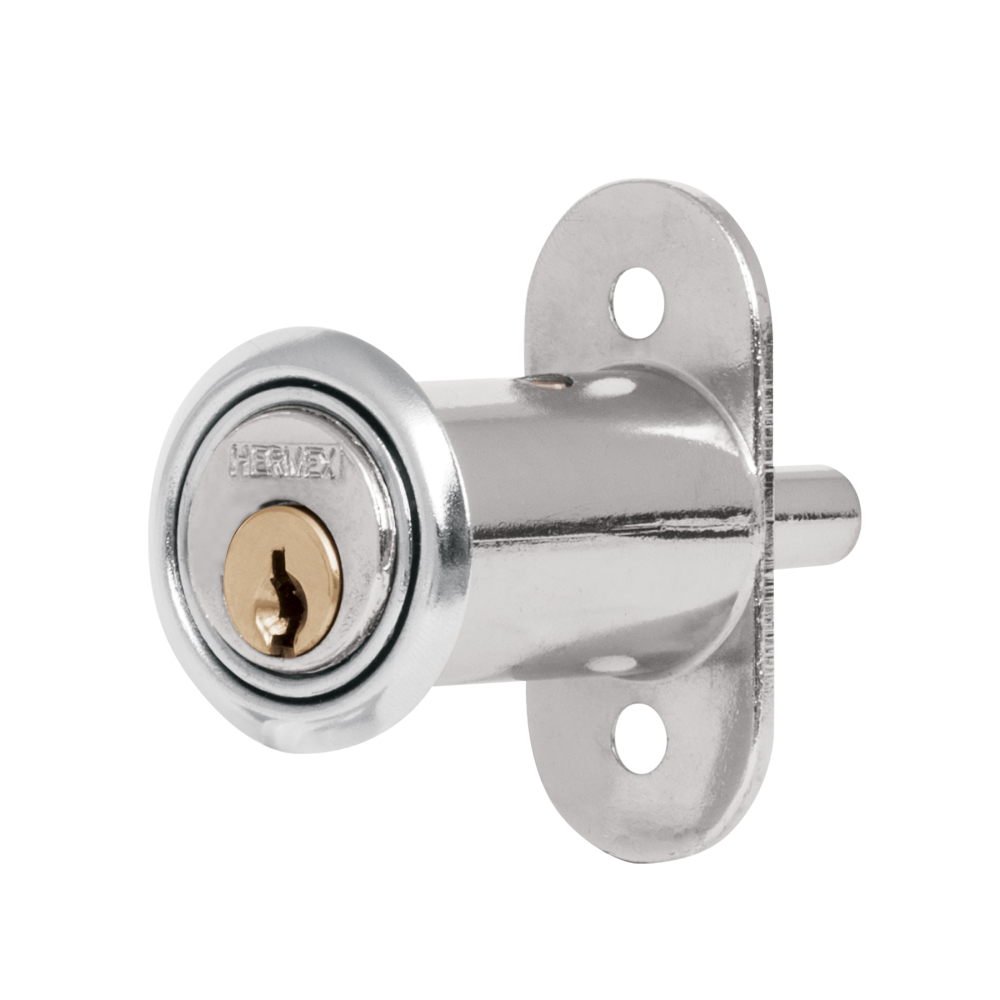 Cerradura para mueble, modelo 20, cromo, HERMEX CM-20C