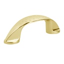 Jaladera de 64mm, línea Elipse, latón brillante, HERMEX JAL-1221