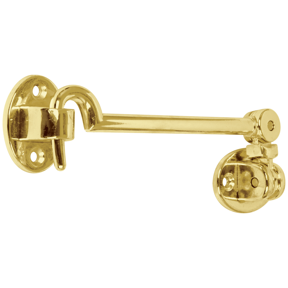 Gancho para puerta, latón brillante, HERMEX GAPU-1