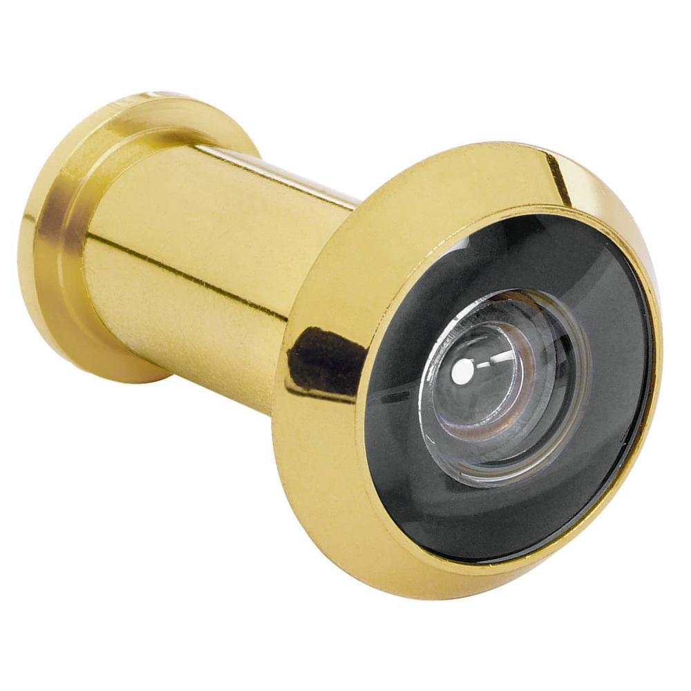 Mirilla de seguridad, 180°, lente de vidrio, latonado MIRI-1