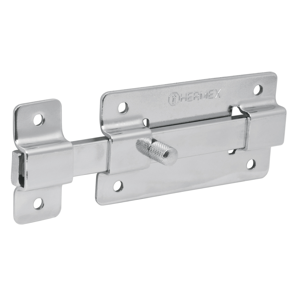 Pasador de barra plana 4' acabado cromo, HERMEX PAC-37