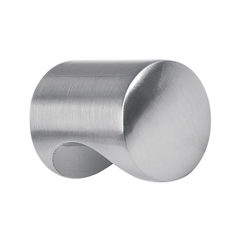 Perilla metálica estilo 'Cilindro', níquel satinado, HERMEX PER-031