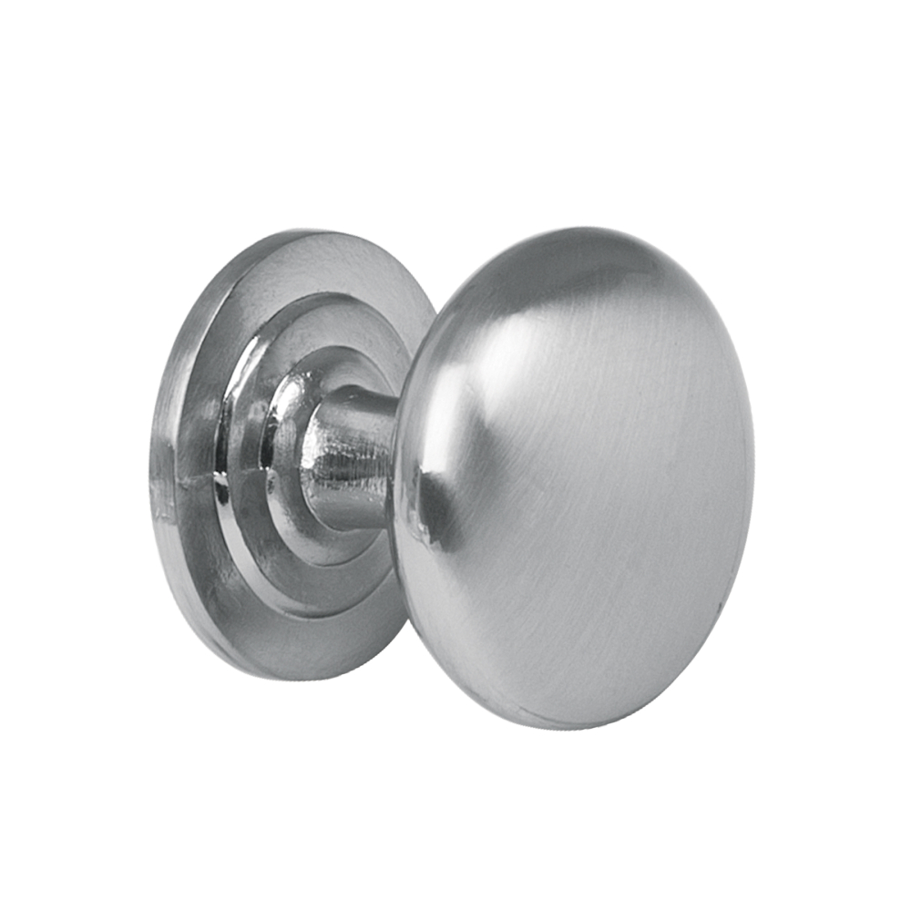 Perilla metálica estilo 'Arco', níquel satinado, HERMEX PER-021