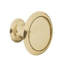 Perilla metálica estilo 'Moderno', latón brillante, HERMEX PER-072