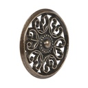 Perilla metálica estilo 'Colonial', latón antiguo, HERMEX PER-053