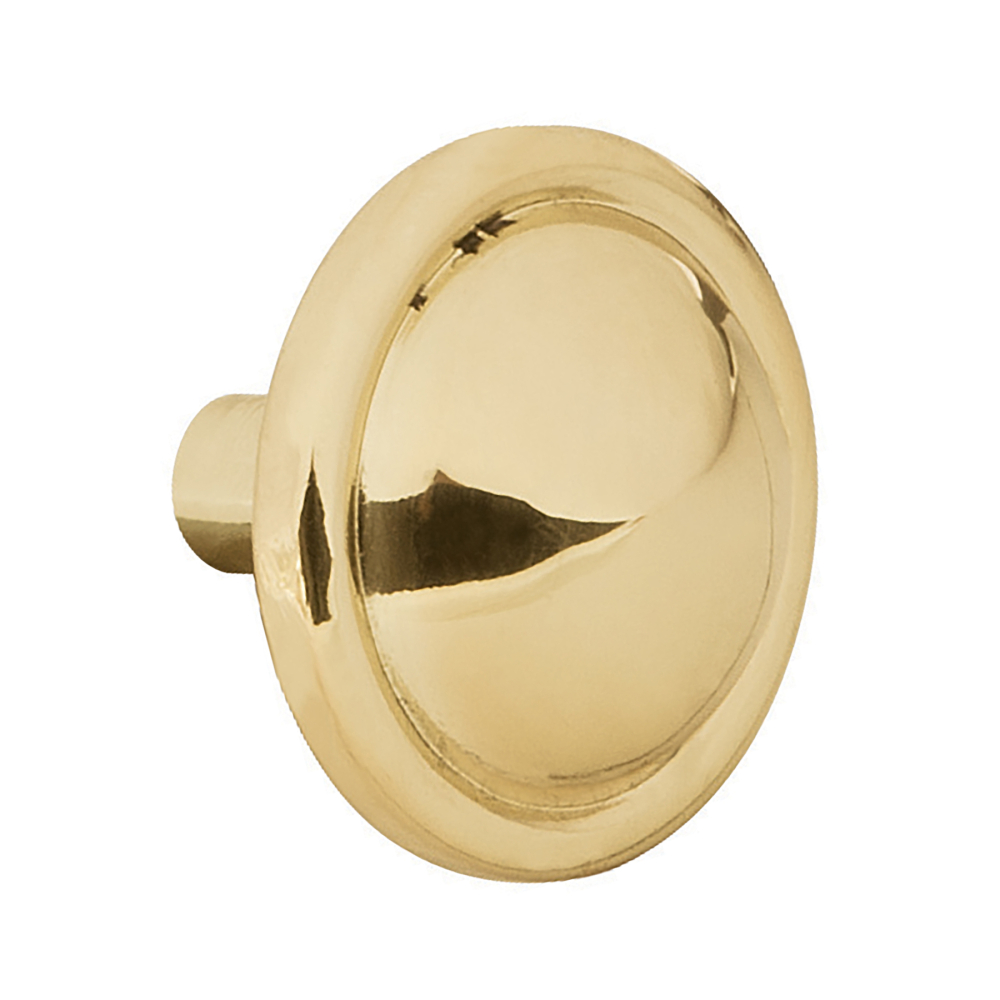 Perilla metálica estilo 'Barroco', latón brillante, HERMEX PER-042