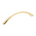 Jaladera de 128mm, línea Arco, latón brillante JAL-0222