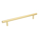 Jaladera de acero, 192mm, línea Cilindro, latón brillante JAL-0324