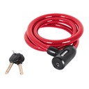 Candado de cable con llave, 15mm X 1.20 m, HERMEX CB-15