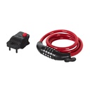 Candado de cable con combinación, 10 mm X 1.20 m, HERMEX CB-10C