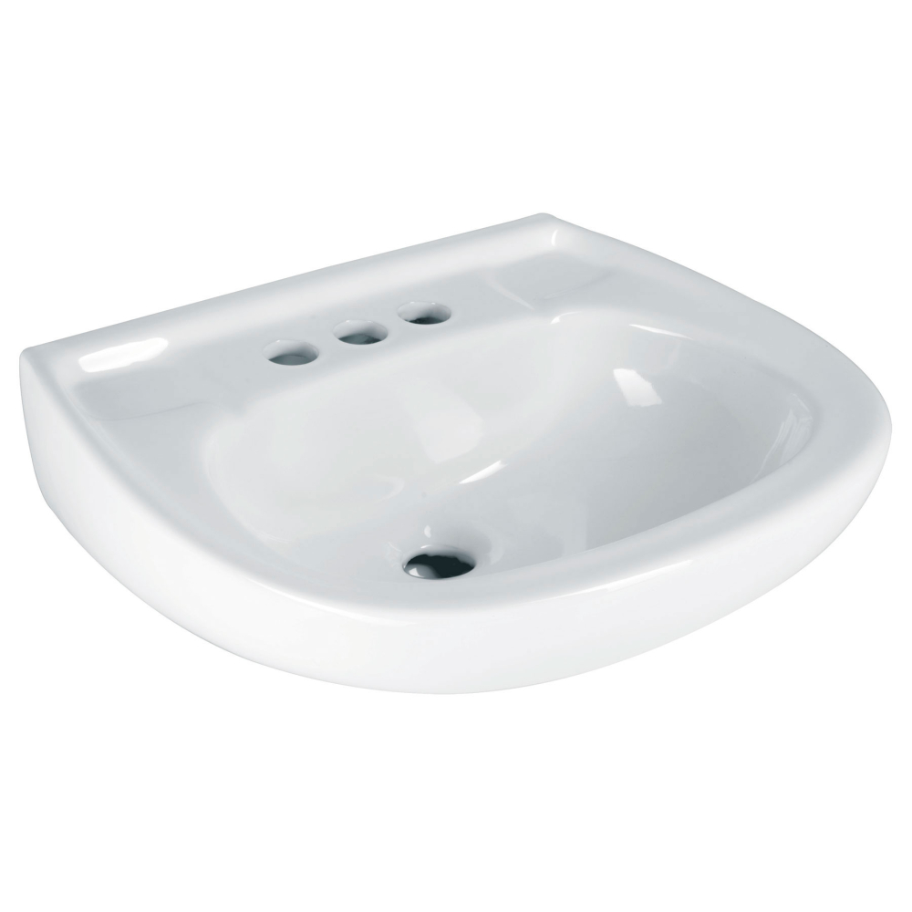 Lavabo de porcelana con rebosadero, blanco, FOSET MUBA-10B