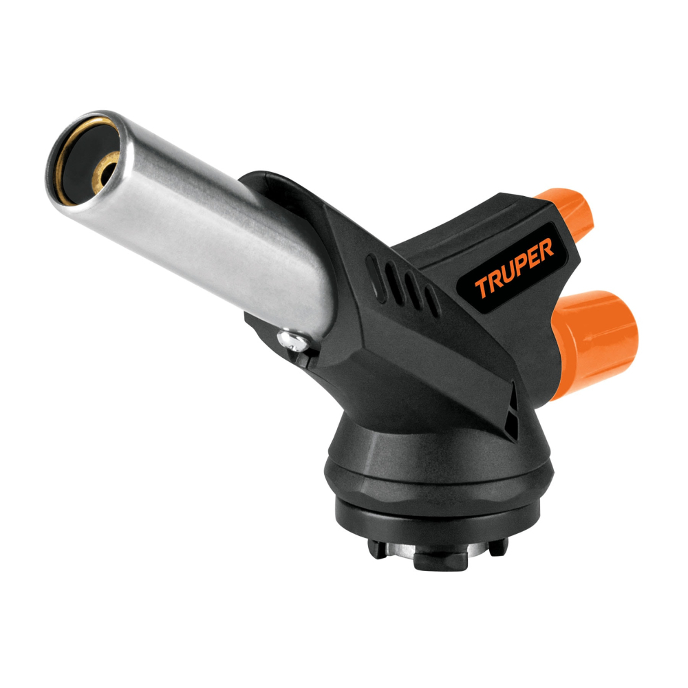 Soplete plástico,encendido electrónico, 1/4 de vuelta,TRUPER BOQ-90P
