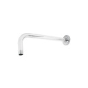Brazo recto con chapetón para regadera, 30 cm, cromo, FOSET BCH-600