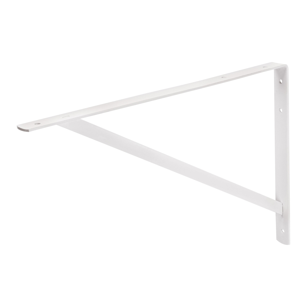 Ménsula reforzada de acero, blanca, 13 x 20', FIERO MER-20B