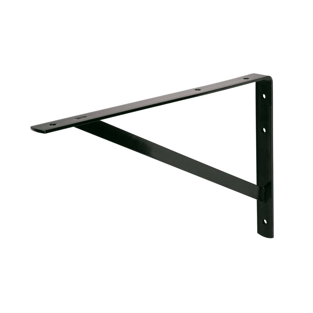 Ménsula reforzada de acero, negra, 10 x 16', FIERO MER-16N