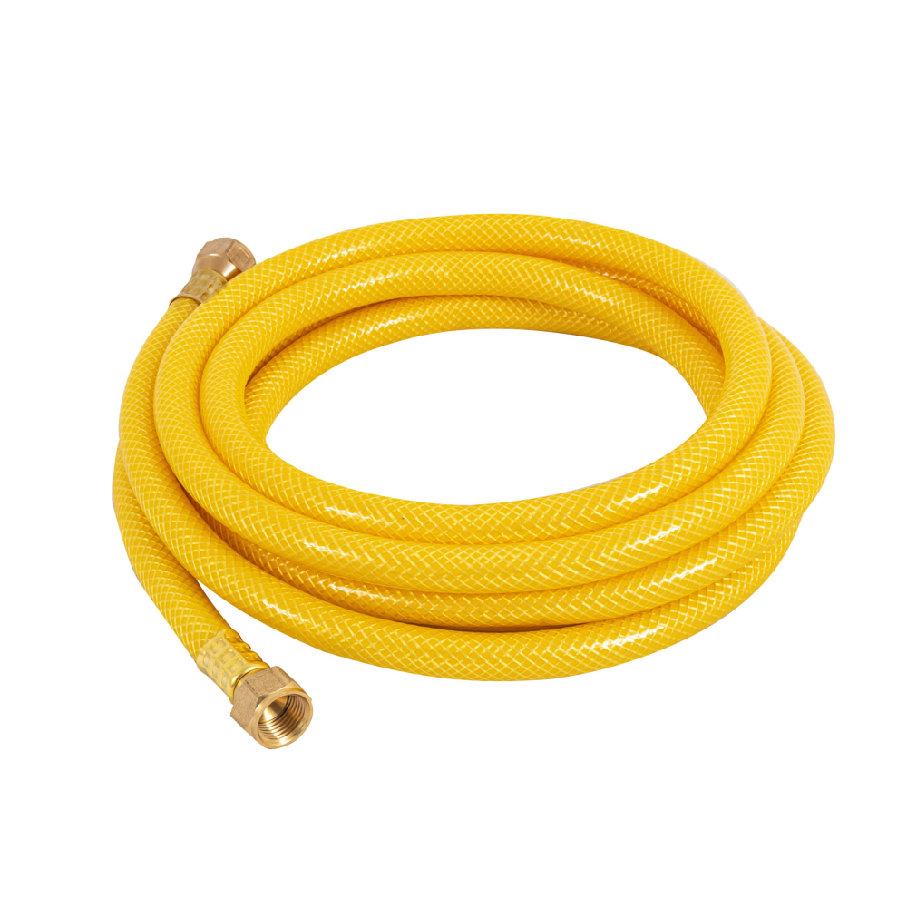 Manguera para gas, PVC amarilla, 3/8' flare, 3 m, FOSET MGA-30