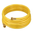 Manguera para gas, PVC amarilla, 3/8'flare, 4 m, FOSET MGA-40
