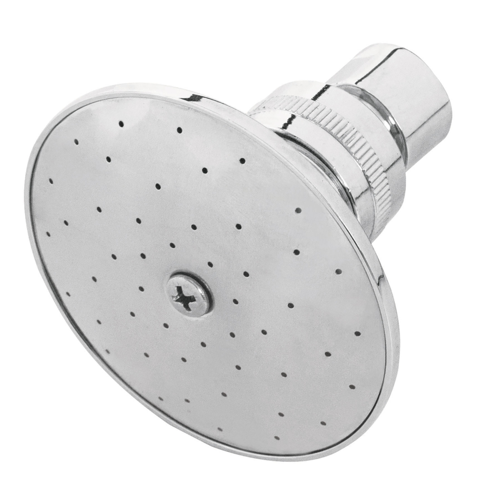 Regadera redonda 3', metálica, sin brazo, cromo, AQUA R-502S