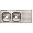 Tarja de empotrar 120 x 50 cm doble tina izquierda, FOSET TA-1202TI