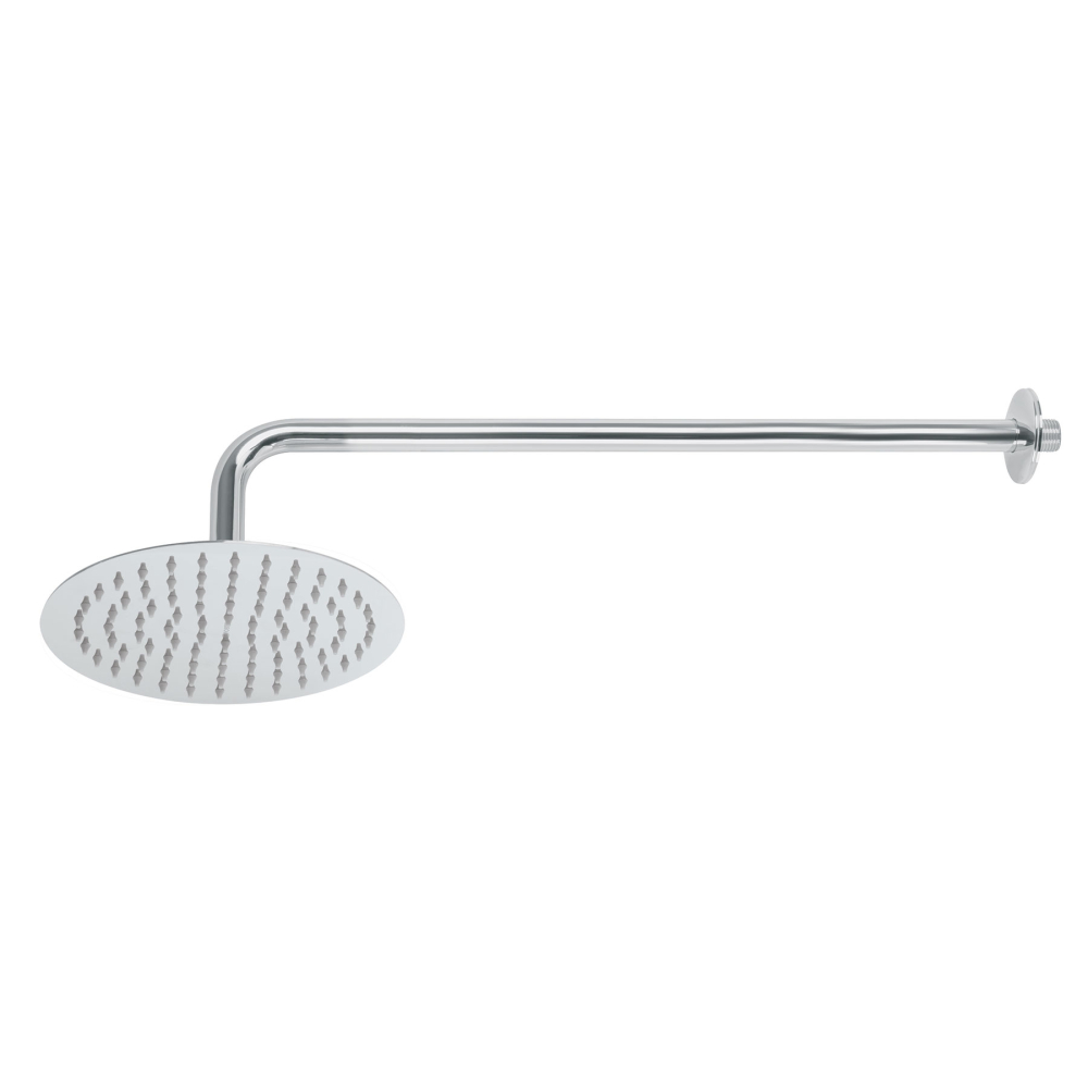 Regadera plato redondo 8' con brazo, cromo, FOSET RIVIERA R-309